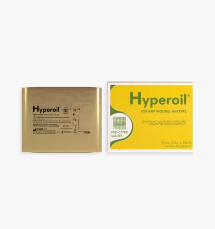 Hyperoil® Garze medicate 10 pz | RI.MOS CARE